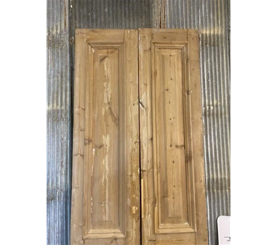 Antique French Double Doors (38.5x100) Thick Molding European Doors B71, 7.png