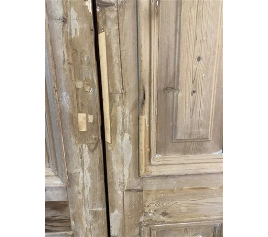 Antique French Double Doors (38.5x100) Thick Molding European Doors B71, 8.png