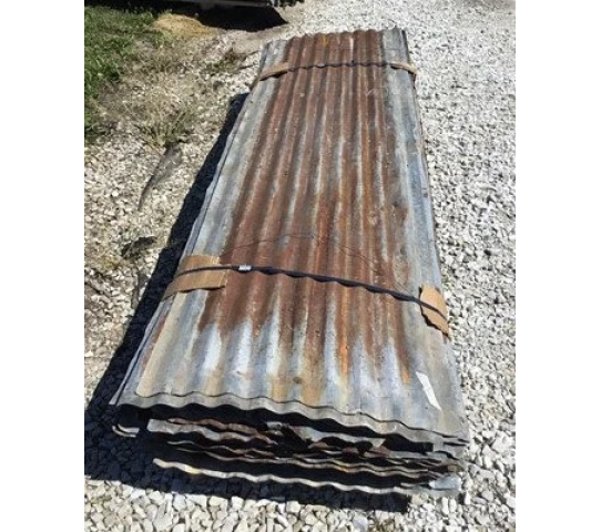 31 Sheets Barn Tin, Corrugated Metal, Reclaimed Salvage, 8' Long 572 sq ft A3 2.png