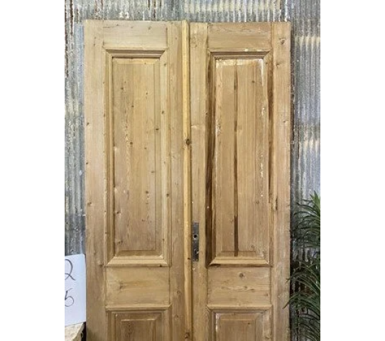 Antique French Double Doors (43x95) Thick Molding European Doors B72, 2.png