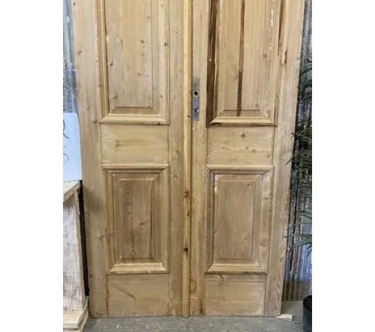 Antique French Double Doors (43x95) Thick Molding European Doors B72, 3.png