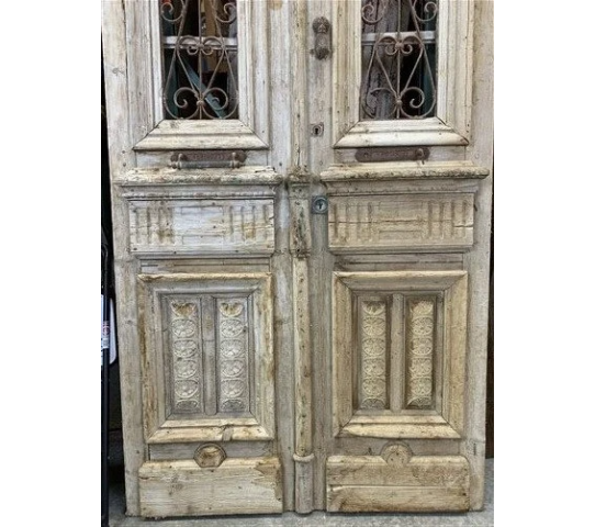 Antique French Double Doors( 51x121.5) Iron Wood Doors, European Doors, R13 3.png